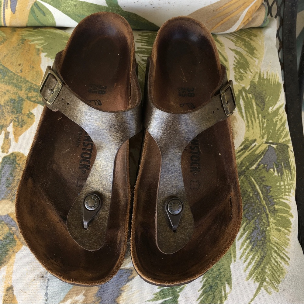 Birkenstock Gizeh Birko-Flor Womens  Thong Sandals  Sz 38 (Womens 7 Mens 5)